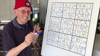 Sudoku Tutorial 98 The power of triplets and matching pairs [upl. by Jim]