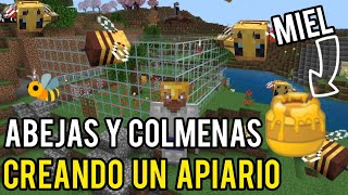 CREANDO UN APIARIO AVENTURAS DE COLMENAS Y ABEJAS 🐝 gameplay minecraft ps4 gamer [upl. by Josiah]