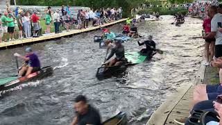 2024 AuSable River Canoe Marathon Start [upl. by Hyatt771]