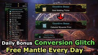 Get 1 FREE Celestial Print MANTLE with this Exploit Every Day During all Events MHW Iceborne [upl. by Naot]