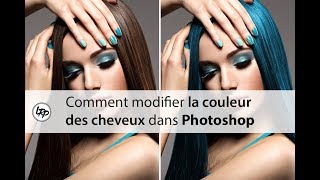 Comment MODIFIER la COULEUR des CHEVEUX dans PHOTOSHOP [upl. by Notneiuq]