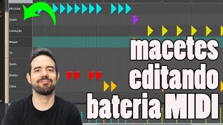 Editando bateria MIDI no Reaper macetes  AVANÇADO 43 [upl. by Mailli38]