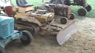 SPEEDEX MINI DOZER JOHN DEERE PANZER WHEELHORSE AND ANTIQUE LAWN TRACTORS [upl. by Chemar984]