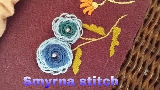 홍진하의자수클래식 Smyrna stitch 스미르나 스티치자수기법 독학으로 배우기 동영상 [upl. by Eirrek660]