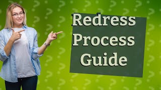 What is the redress process [upl. by Halian]