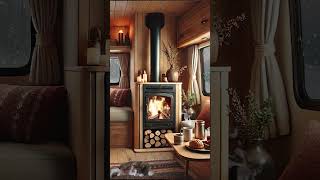 Cozy RV Fireplace amp Gentle Snowfall  Relaxing Stress Relief amp Sleep Aid sleepaid relax [upl. by Peih21]