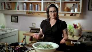 Breville Presents quotMake It Veganquot Quinoa Caesar Salad Isa Chandra Moskowitz [upl. by Juditha6]