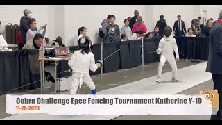 Cobra Challenge Epee Fencing Tournament Katherine Y10 [upl. by Laverna]