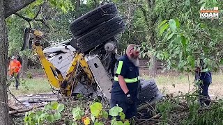 Trash hauler overturns in fatal crash near Jasper [upl. by Sheelagh796]