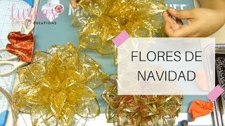 Flores de Navidad  ¡Llego navidad 🌲🎅  Luzkas Creations ✿ [upl. by Revlys]