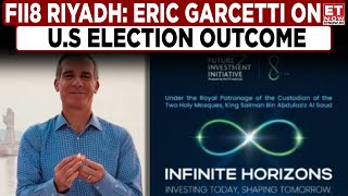 FII8 Event In Riyadh ‘India Is Going To Win No Matter What’ Eric Garcetti On US Election Outcome [upl. by Hareehat]