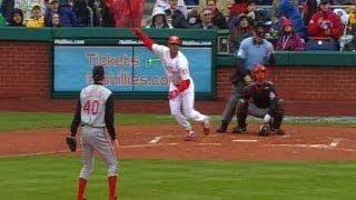 HES DONE THE IMPOSSIBLE Bartolo Colon launches a blast for first career homer vs Padres [upl. by Nnyleak]