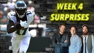 Week 4 Surprises  The Fantasy Footballers [upl. by Zurek]