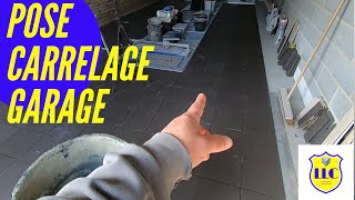 Pose carrelage 30x30 dans un garage [upl. by Cati]