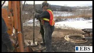 Micropile Installation by EBS Engineering and Constructionwmv [upl. by Kalinda]