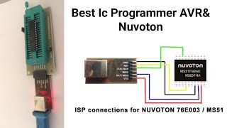 NuProg Best IC programmer for Nuvoton IC as well as Avr ICsAtmega328 Atmega8N76E003AT20MS51BA9AE [upl. by Toomin74]