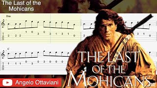 The Last of the Mohicans  Guitar Tab  Promontory Main Theme Taylor Davis  LUltimo dei Moicani [upl. by Stead]