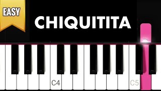 Chiquitita  ABBA  Easy Tutorial Piano [upl. by Notreve]