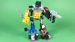 KreO Transformers MicroChangers Combiners MENASOR A7308 Review  Unboxing Build amp Play [upl. by Ddot]