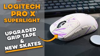 HOW TO add Grip Tape and new Skates to your Logitech Pro X Superlight [upl. by Els]