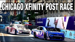 CHICAGO XFINITY POST RACE  SVG V Larson Not A Drop Of Rain [upl. by Razal]