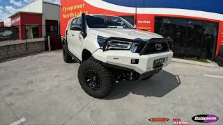 N80 Hilux  Dobinsons Lift Kit UCAs and Diff drop Wheels and Tyres [upl. by Annahsed]