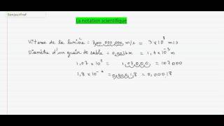 Secondaire 3 Québec  11 Notation scientifique [upl. by Enialedam38]