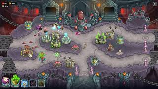 Kingdom Rush Alliance Walkthrough  Veteran  Temple Courtyard  08 [upl. by Kilroy513]