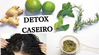 DETOX CAPILAR CASEIRO  TODOS OS TIPOS DE CABELO [upl. by Narik]