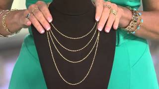 18K Gold 24quot Polished Twisted Rope Chain Necklace 37g with Nancy Hornback [upl. by Selina]