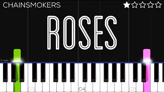 The Chainsmokers  Roses ft ROZES  EASY Piano Tutorial [upl. by Giaimo]