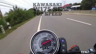 Kawasaki W175 SE Top Speed [upl. by Noivert]