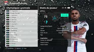 Olympique Lyonnais 20222023  PES 2021 [upl. by Marylin]