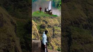 Thalapathy waterfalls from varisu movie✅🍀📍 travel explore waterfall trending viralvideo 😲 [upl. by Moshell327]