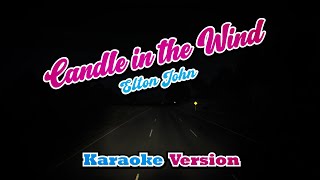 Candle In The Wind  Elton John  karaoke [upl. by Lachish662]