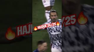 🔥⚽HAJDUK 2425⚽🔥 hajduk goals hrvatska balkan edit football foryou foryoupage viral [upl. by Leahcimdivad865]