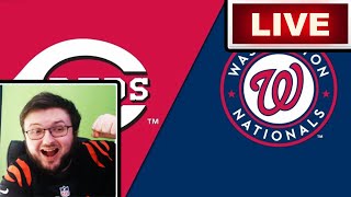 CINCINNATI REDS FAN REACTS TO OPENING DAY VS THE WASHINGTON NATIONALS LIVE PLAY BY PLAY [upl. by Mathis]