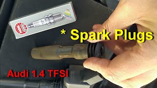 Audi A3 8V 14 TFSI  Changing the Spark Plugs [upl. by Jentoft]