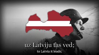 “Zem Mūsu Kājām Lielceļš Balts” — Latvian Legionary Song [upl. by The636]