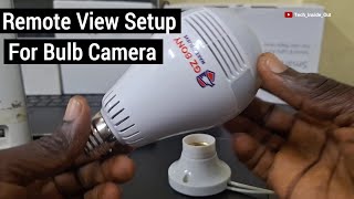 How to connect internet into bulb camera for remote viewing of the panoramic camera from anywhere [upl. by Acisej844]