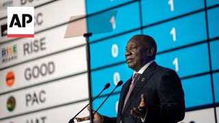 South African President Ramaphosa urges parties to find common ground after election deadlock [upl. by Denae418]