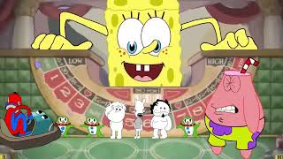 Spongebob in Cuphead meets Beppi the clown ft OneyPlays part 3 3LAMESTUDIO [upl. by Wiatt]