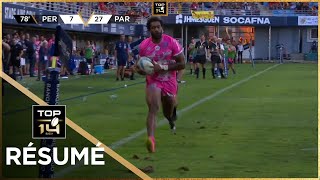 TOP 14 Saison 20232024 J01  Résumé USA Perpignan  Stade Français Paris [upl. by Bogey942]