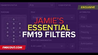 Football Manager 2019 Players amp Staff Filters  The best FM19 Players amp Staff filters [upl. by Ludba876]