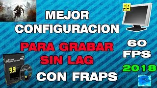 Mejor Configuracion De Fraps Para Grabar Tus Juegos Sin Lag60 Fps2021Graba Minecraft Sin Lag [upl. by Maridel186]