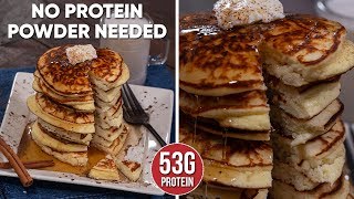 The Best Fluffy COTTAGE CHEESE Pancakes [upl. by Etnad]