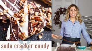 How to Make SALTINE CRACKER CANDY Recipe Video [upl. by Sanderson]