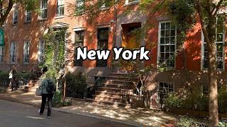 Greenwich Village 4k Morning Walk New York City [upl. by Harac365]