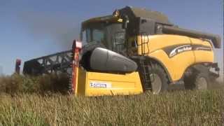 Moisson de colza  Harvest with CX840 [upl. by Eilasor73]