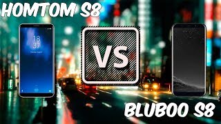 Homtom S8 vs Bluboo S8 COMPARATIVO Telas infinitas a baixo custo  BigTech [upl. by Cornelius]